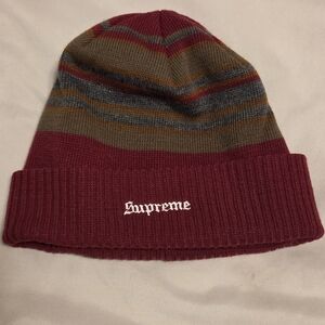 Supreme Striped Beanie